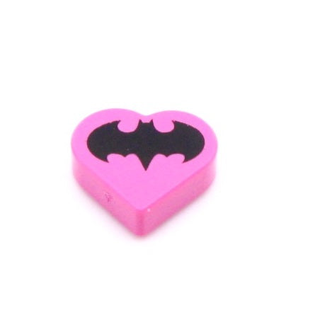 Valentine Bat Heart Tile 1x1